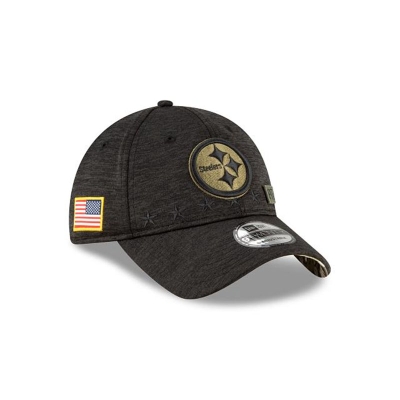 Sapca New Era Pittsburgh Steelers NFL Salute To Service 9TWENTY Adjustable - Negrii